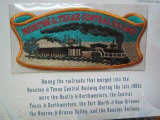 Houston & Texas Central Willabee Ward Union Pacific Railroad Patch Card