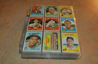 Mid Grade 1959 Topps Baseball Card Set 1 - 572 Overall Mid Grade