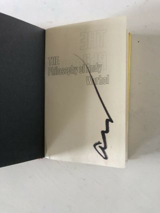 The Philosophy Of Andy Warhol - Signed - First Edition,  1975 Some Water Damage