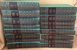 Complete Set Of 16 Volumes Charles Dickens Folio Society Green Slipcases Euc