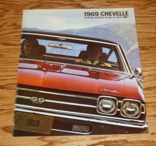 1969 Chevrolet Chevelle Sales Brochure 69 Chevy Ss Malibu 300