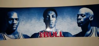 Vintage Poster Michael Jordan Scottie Pippen Dennis Rodman Chicago Bulls