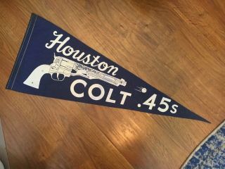 Orig.  1962 Houston Colt.  45s Astros 1st Year Mlb Baseball Team Full Size Pennant
