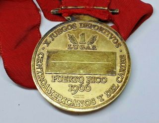 1966 Puerto Rico Central American And Caribbean Games Gold Medal Winner Sport