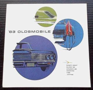 1963 Oldsmobile Full Line Deluxe Brochure 34 Pages 10.  5 " X 10.  5 " Ol63