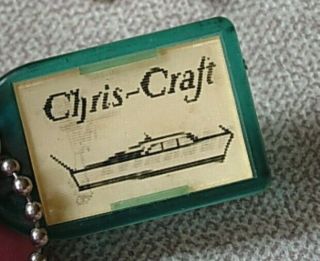 Vintage Chris - Craft & Evinrude Keychain With Lenticular Printing