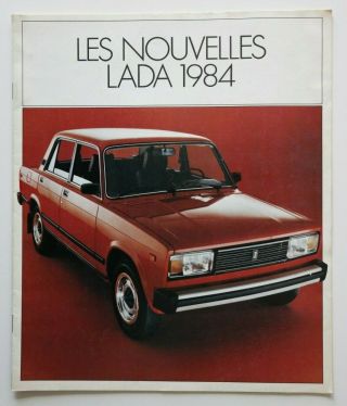 Lada 1984 Signet 1.  5 1.  3 1600 Niva 4x4 Dealer Brochure - French - Canada