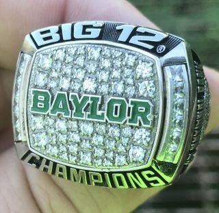 2014 Baylor bears big 12 football champions championship players ring 3