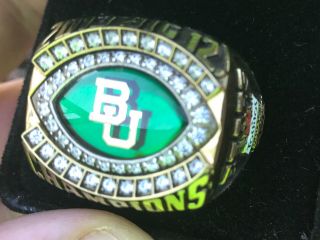 2013 Baylor bears big 12 football champions championship players ring 3