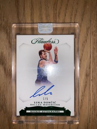 Luka Doncic Flawless Rookie Auto 1/5 $$$$$