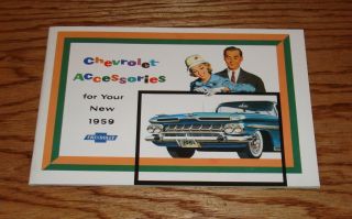 1959 Chevrolet Car Accessories Sales Brochure 59 Chevy