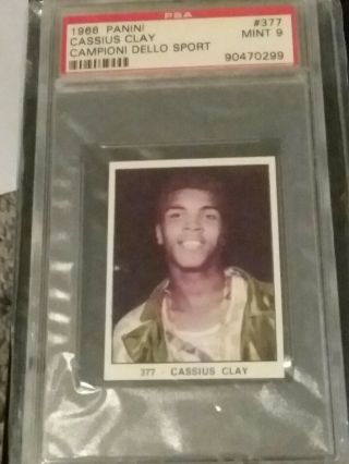1966 Panini Cassius Clay Muhammad Ali Rc Rookie.  Rare.  Highest Graded.  Psa 9