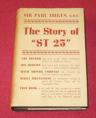 The Story Of St 25 By Sir Paul Dukes 1939 Hardback Book - Uk Postage