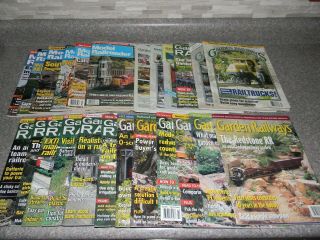 24 Rail Road Magazines 18 " Garden Railways " And 6 " Model Railroader " 1992 - 2008