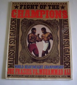 Frazier Vs.  Ali Fight Of The Champions,  March 8,  1971,  Program & Boxing History
