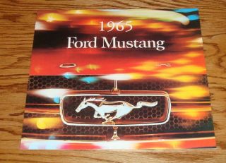 1964 1965 Ford Mustang Sales Brochure 64 65
