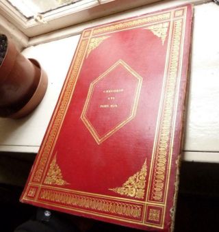Memorie Storiche Intorno Alla Vita Ramazzotti,  1835.  Folio Red Morocco Volume.