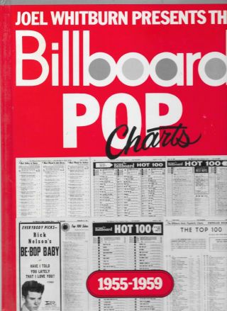 Joel Whitburn Presents Billboard Pop Charts 1955 - 1959 Oop 12.  2x9.  2