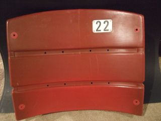 Candlestick Park Stadium Seat Back 22 Dwight Hicks San Francisco 49ers Red