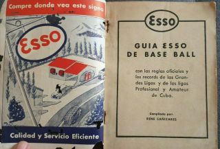 1945 Cuban Baseball Guide Book—Vintage—Esso Guia de Base Ball 2