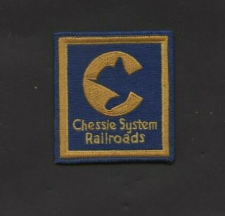 Vintage Chessie System Railroads Iron On Patch 3 Inch Square See Pic