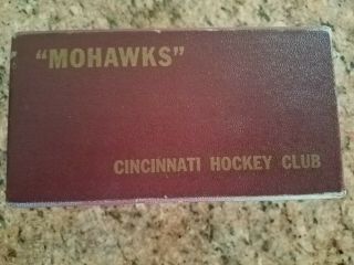 Cincinnati Mohawks Memorabilia Box Cincinnati Hockey Club W/1951 - 52 Schedule