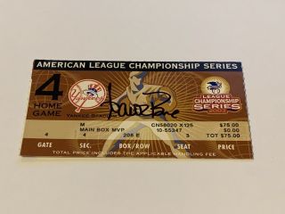 2003 Alcs Game 7 Ticket York Yankees Vs.  Red Sox Aaron Boone Walk Off Game