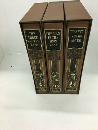 The Folio Society Dumas Three Musketeers,  Twenty Years After,  Man Iron Mask