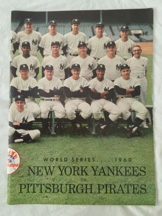 1960 World Series Program From Yankee Stadium—yankees Vs Pirates