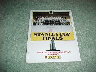 1988 Stanley Cup Finals Playoff Hockey Program Boston Bruins V Edmonton Oilers