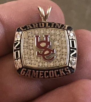 2002 South Carolina Gamecocks 10k Scrap Or Not Champions Championship Ring Top