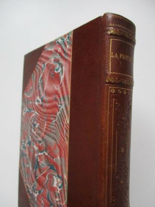 1923 LA FONTAINE FABLES 2 VOLUMES FINE LEATHER BINDINGS LTD EDITION FRENCH TEXT 3