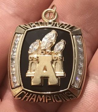2007 Appalachia State Mountaineers National Champions 10k Scrap Or Not Ring Top