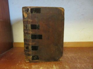 Old Dying Says Of People Called Quakers Leather Book 1717 Christian Piety Bible