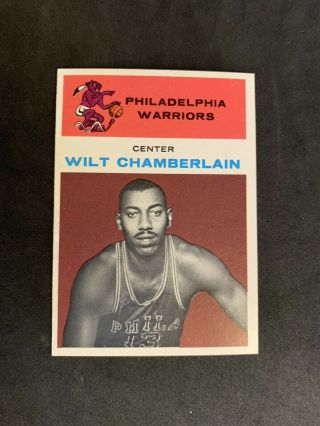 Wilt Chamberlain 1961 - 62 Fleer Basketball 8 Rookie Rc Hof Dynamite Nm - Mt