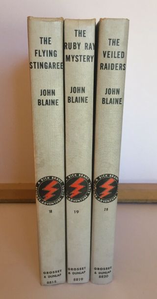 3 Rick Brant Science Adventure Stories by John Blaine 1964,  1965 books 18,  19,  20 2