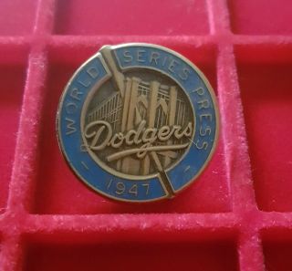 1947 Brooklyn Dodgers World Series Press Pin