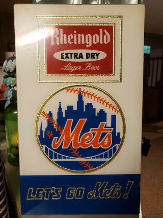 Rheingold Extra Dry Lager Beer Mets Sign