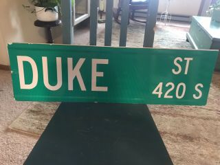 Large Vintage Metal Street Sign Duke St.