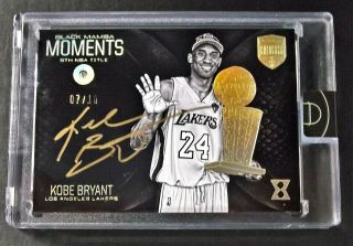Kobe Bryant Los Angeles Lakers 2017 Panini Kobe Eminence Diamond Auto 07/10