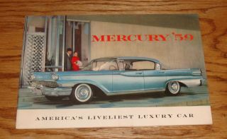 1959 Mercury Full Line Sales Brochure 59 Monterey Montclair Park Lane