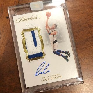 2018 - 19 Flawless Luka Doncic Rc Mavericks Rpa /10 Special ‘d’ Patch Auto