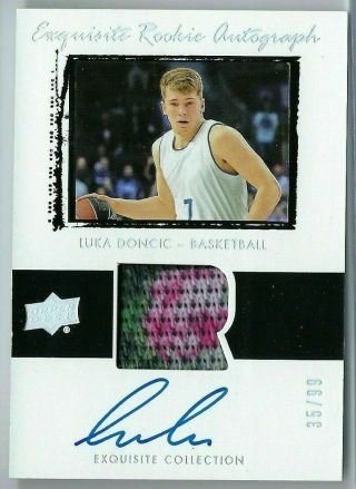 2018 - 19 Luka Doncic Exquisite Rpa Auto Patch Lebron Tribute 35/99 Rc Goodwin Hot