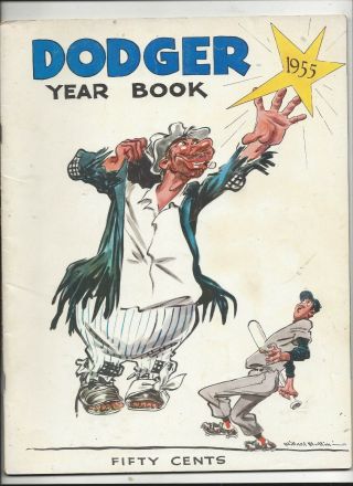 1955 Brooklyn Dodgers Yearbook In - Near (see Scan)