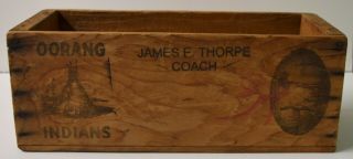 Jim Thorpe Personal Owned 1922 Oorang Indians Wood Crate Sgc Ticket Like Psa