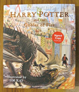 Harry Potter And The Goblet Of Fire - Illustrated - Artist Signed,  Tote Bag