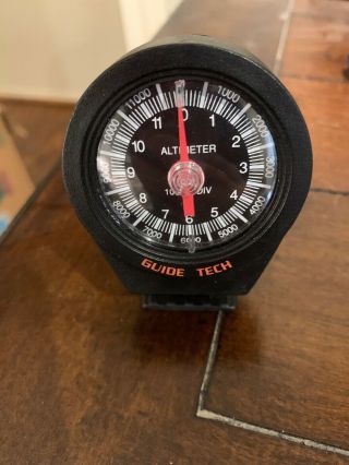 Aircraft - Guide Tech Altimeter With Base Model 2500 Cobbs Mfg Co