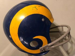 Vintage Rawlings Football Helmet Hnfl Large La Rams Nfl Los Angeles California
