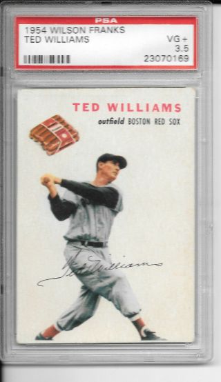 1954 Wilson Franks Ted Williams Psa 3.  5 Vg,  Best Deal On Ebay
