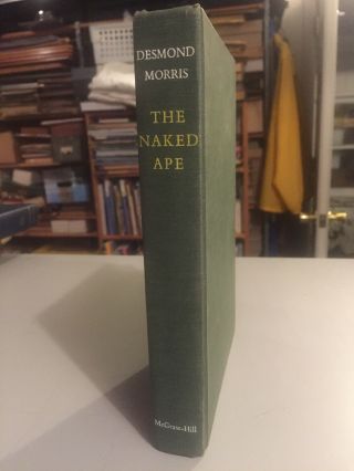 Vintage Book,  The Naked Ape,  Desmond Morris,  1st American Edition 1967,  67 - 29198
